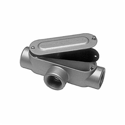 Red Dot DAT-1-CG A Series Type T Conduit Body With Cover, Gasket, 1/2 in Hub, 4.3 cu-in Capacity, Die Cast Aluminum